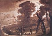 Claude Lorrain Landscape with Figures Before (mk17) Sweden oil painting artist
